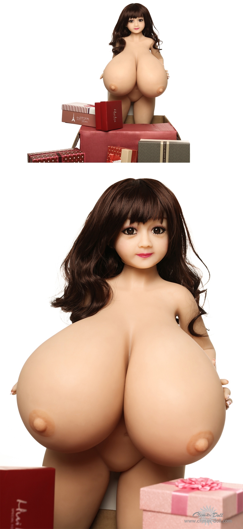 CLM doll Una Kaine-100cm Plus tpe mini sex doll bbw